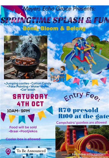 Join us for our Springtime Family Fun Day a celebration of sunshine, laughter, and togetherness! 🌸 Expect good music, great entertainment, and fun activities for all ages. With cheerful vibes, exciting games, and plenty of smiles, it’s the perfect way to welcome spring with the whole family. 🌞🎶🎉 You’ll Find Your Postola Influencers There💃🏿💃🏿 #fyp #chilledvibes #thisandyap #summerdresses #meyertonbrassband