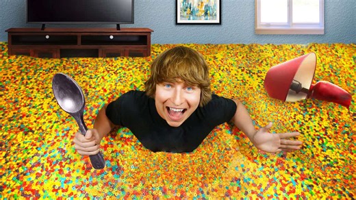 I turned my entire bedroom into a giant cereal bowl