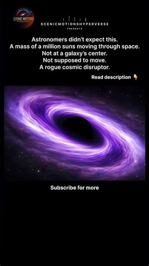 A Rogue Black Hole With the Mass of a Million Suns