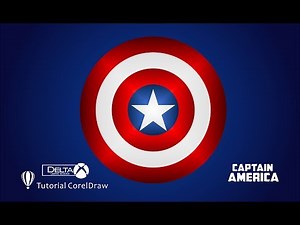Tutorial CorelDRAW 2019 / Escudo del Capitán América