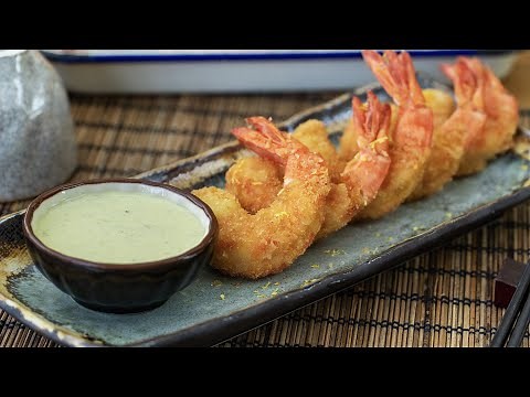 Fried Prawns with Wasabi Mayo - 芥末酱炸虾