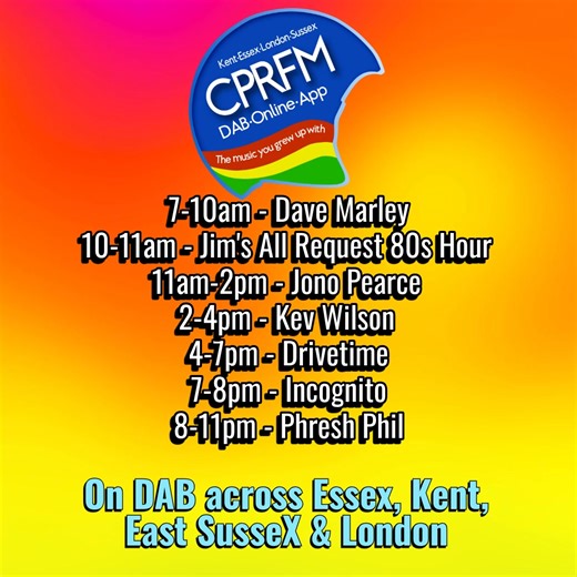 Spend the end of the week with CPR FM #cprfm | Cinque Ports Radio