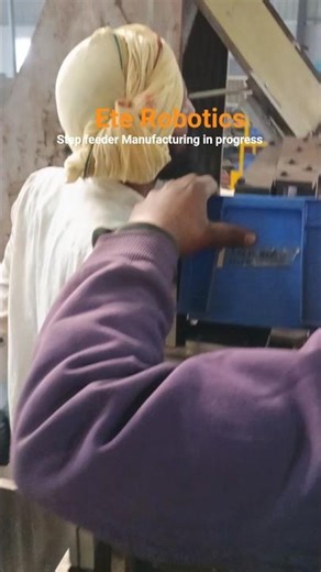 Working on a step feeder machine, and the trials are going great! #stepfeeder #feeder #machine