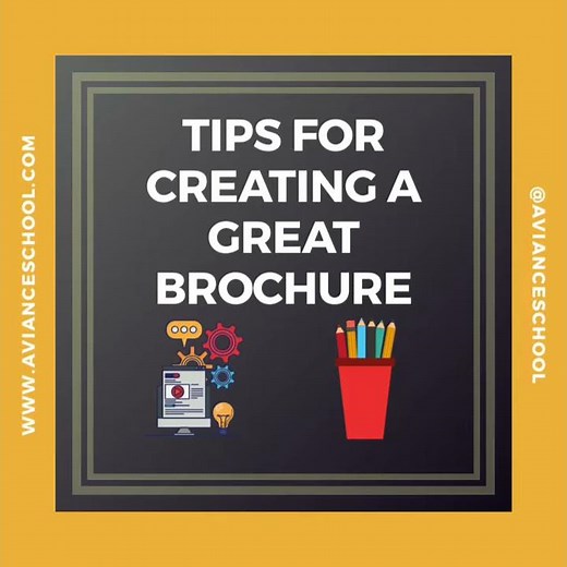 How to Design a Brochure - Tips | Avianceschool