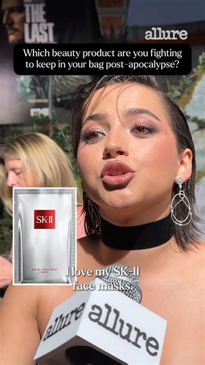 Allure Magazine on Instagram: "In case of an apocalypse, #IsabelaMerced will be sure to keep these facial masks handy while fighting off Clickers 😏 Tune in as we caught up with the actress at #TheLastOfUs premiere!"