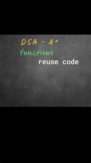 Vamsi krishna on Instagram: "Functions programming | Dsa series Day4"