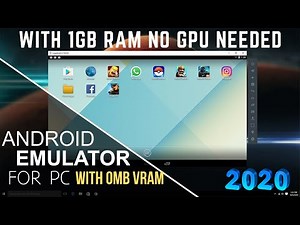 The Best Android Emulator For a 0mb Vram PC [Running on Any Low end Pc]