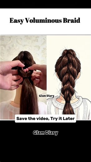 Easy Voluminous Classic Braid for Long Hair Beginners Step by Step #3StrandBraid #ThreeStrandBraid