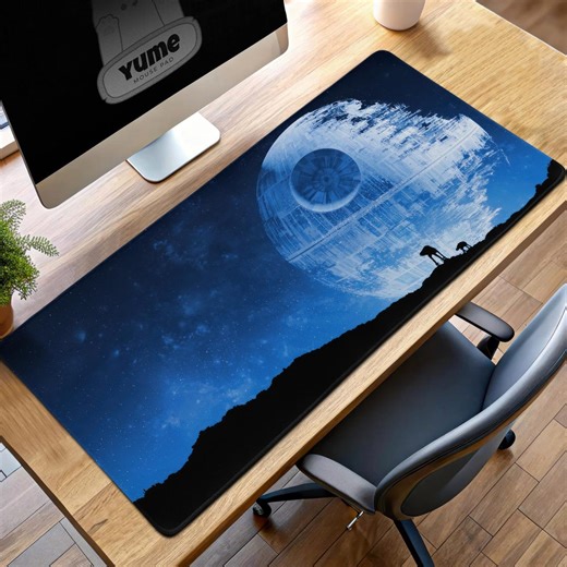 Star Wars Death Star Gaming Mouse Pad, Galactic Empire Desk Mat, Sci-fi XXL Pad, Star Wars Decor, Jedi Gift - Etsy