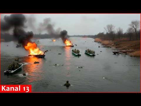 Russian troops blow themselves up on own mines in Dnipro delta