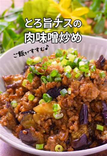 なすと豚ひき肉の肉味噌｜15分でできるご飯・うどんのせ