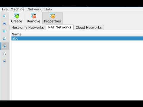 Virtualbox config Nat network with command