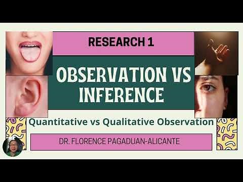 OBSERVATION VS INFERENCE (with explanation and examples)