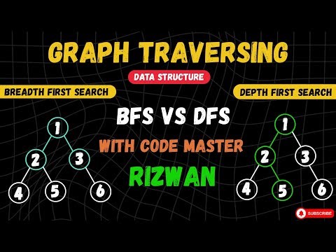Breadth First Search vs Depth First Search BFS & DFS Explained Urdu / Hindi with Graph Examples