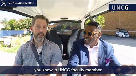 David Furr – Greensboro native, accomplished actor, and assistant professor in UNCG Theatre – joined Chancellor Gilliam for a conversation about working at UNCG and in the entertainment industry. Among other notable roles, Furr portrayed Dashiell Montgomery on The Gilded Age on HBO. | UNC Greensboro