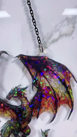 Dragon Suncatcher, Dragon Gift, Dragon Ornament, Dragon Art, Dragon Ornament, Fantasy Dragon Hanging, Christmas Kid Gift, Dragon Decor - Etsy