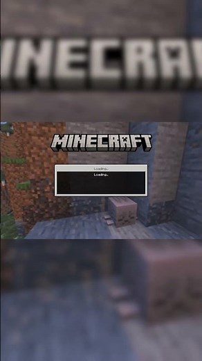 The Minecraft loading screen is flawless