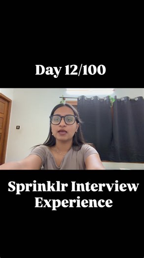 Mudra Surana | Product & Career | LinkedIn Top Voice on Instagram: "Day (12/200) How I got into Sprinklr as a Product Manager? . . (Sprinklr PM, product manager at sprinklr, how I got offer, interview experience, technical rounds, breakdown, interview process, job) #productmanager #interviewquestions #interviewpreparation"