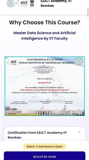 IIT Roorkee AI Course 🚨 Last Chance Tomorrow | Apply Now #iitroorkee #shorts