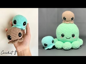 Crochet octopus | Mini octos | quick and easy | Squishy Plushie