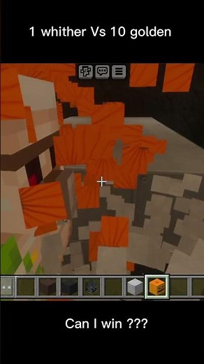 "1 Wither VS 10 Iron Golems ⚔️ | EPIC Battle in Minecraft! #shorts"#minecraft #viral