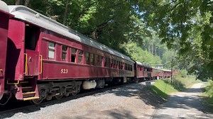 59K views · 2.4K reactions | How about some late summer steam? With track work ongoing in the Nantahala River Gorge, Great Smoky Mountains Railroad 2-8-0 No. 1702 makes a rare summer appearance on the east end of the line as she heads the return leg of a Bryson City to Dillsboro, N.C. excursion. -Kevin | Trains Magazine | Facebook