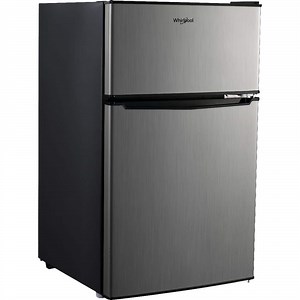 Reviews for Whirlpool 3.1 cu. ft. Compact Mini Fridge in Stainless Steel with Dual Door True Freezer | Pg 1 - The Home Depot