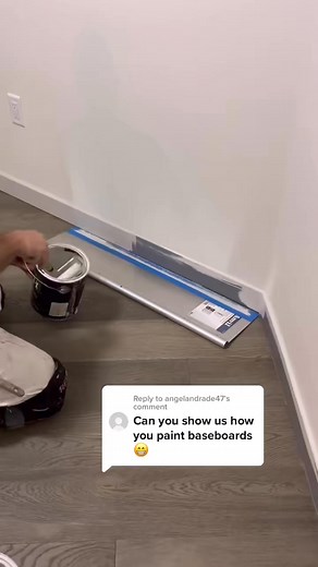 74K views · 519 reactions | Replying to @angelandrade47 interior painting  the fastest way to paint baseboards  #fypage #viral #foryou #housepainting #paintersoftiktok #tiktoktaughtme | House Painting | Facebook