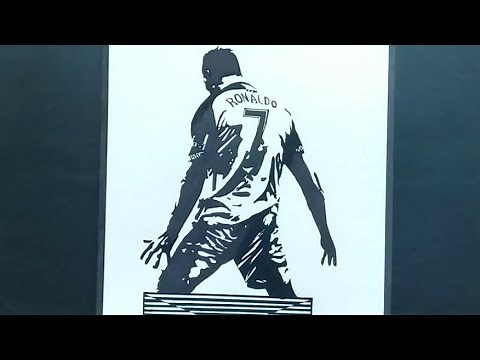 Como Dibujar a CRISTIANO RONALDO CR7 con Bolígrafo Muy Fácil | Pablo Bermúdez