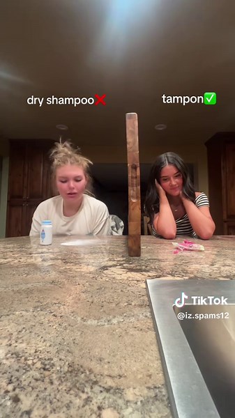 baby powder for the drama tampon for the trauma #bsf #challenge #funny #tampon #babypowder @Sadie🐞