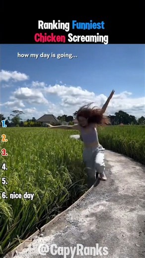 Ranking Funniest Chicken Screaming 🐔🤣 #shorts