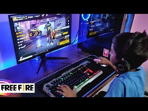 10 Year's Kid Playing Free Fire on pc 😍🤯 II Chota ‪@RaiStar‬ 😝
