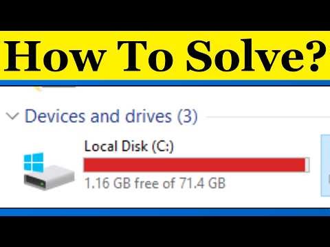 How To Fix C Drive Full And Showing Red Bar Problem in Windows 11