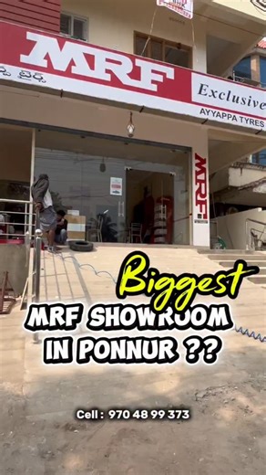 Ponnur_officials | Swarnapuri on Instagram: "Good news for Ponnur! For the first time ever, a direct MRF Tyres Company Exclusive Showroom has opened in our town. At MRF Ayyappa Tyres, you can get: ✔️ Tyres & tubes for Bike, Car, Auto, Tractor and Lorry ✔️ Company Price on all products ✔️ Original MRF Bill + Company Warranty ✔️ Automatic Tyre Fitting Facility at a low cost If you’re looking for genuine MRF tyres and better road safety, this is the best place to choose. MRF Ayyappa Tyres – Officia