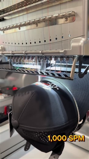 Ever wonder why stitch speed matters? 1,000 SPM can finish jobs almost twice as fast as 600 — that’s more hats, more money, less time 💰 • #mrthreadyncrew | Embroidery By Cortez