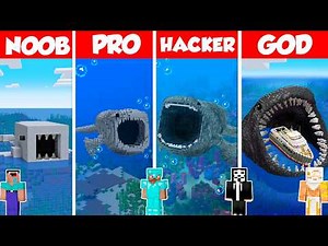 Bloop Build Battle Challenge - Noob vs Pro vs Hacker vs God - Minecraft Animation