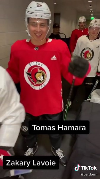 Testing the Ottawa Senators prospects. 😂 #nhl #hockey (🎥: @ottawa.senators )