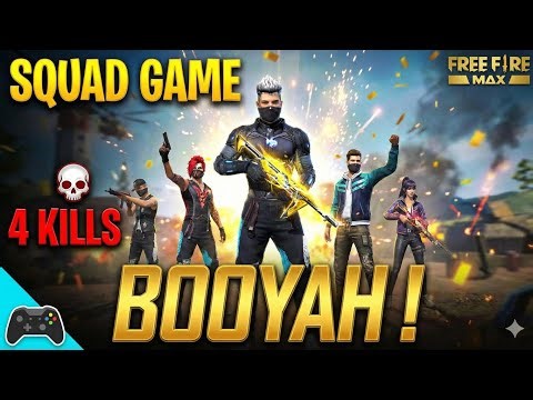 "Khatarnak Squad Gameplay! 🔥 4 Kills Ani Booyah! 🏆"