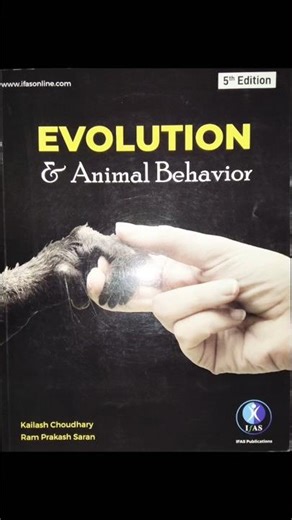 Evolution & Animal Behaviour by IFAS |CSIR NET, GATE,ICMR JRF Biology |Best Study Resource #fyp