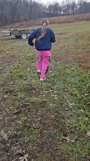 Mom and I running in this cold and Rainy weather!!! Clara Mineer ❤️❤️ | Angela Boone