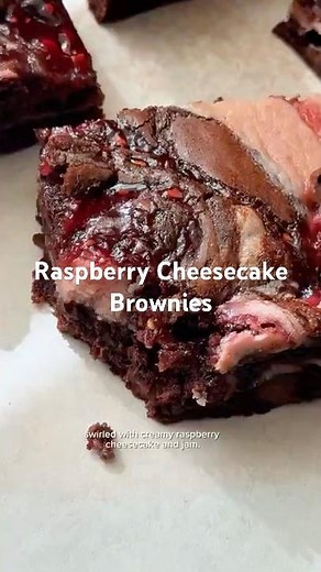 Raspberry Cheesecake Brownies | Sally's Baking