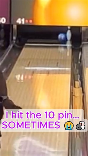 I can hit the 10 pin sometimes 😭😂 Today was one of those lucky days. Follow now — FREE bowling ball giveaway at 10K followers! #bowling #bowlingreels #bowlingnight | Outcastz Pin Nation