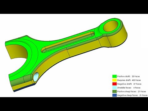 ⚡ SOLIDWORKS TUTORIAL || mold tools || Draft analysis for mold design.