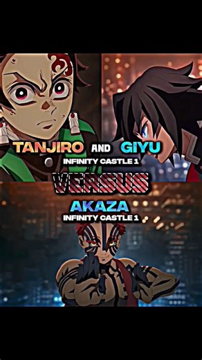 Tanjiro and Giyu vs Akaza Infinity Castle Arc 1 // Song: Montagem Direcao //