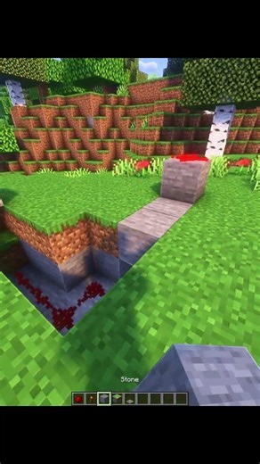 Minecraft Simple Piston Door 💀 (Kinda Homeless) | Minecraft 1.21 #shorts