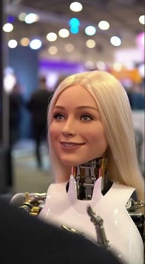 This Hyper-Realistic Female Robot Left Everyone Speechless at the Tech Expo!