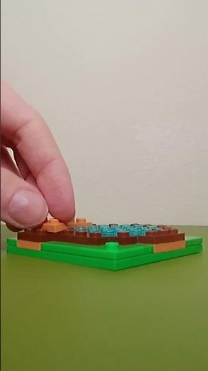 Building a frog pond out of lego! #minecraft #lego