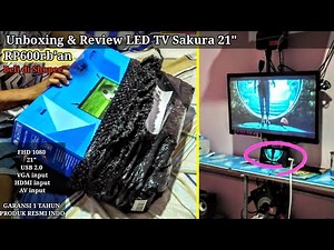 Unboxing & Review LED TV 21 Inch Murah Di Bawah 1juta