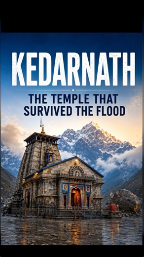 Kedarnath: The Temple That Survived the Flood 🏔️#kedarnath #indianhistory #historyshorts #india