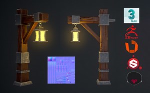 3DMAX建模教程：从零开始教你学会PBR流程 低模布线 高模雕刻 拓扑低模 UV拆分 法线烘焙 材质贴图